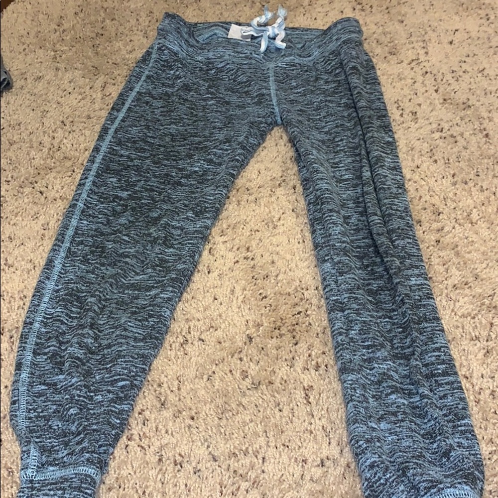 blue+black joggers
